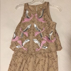 Beaded embroidered Midi Dress